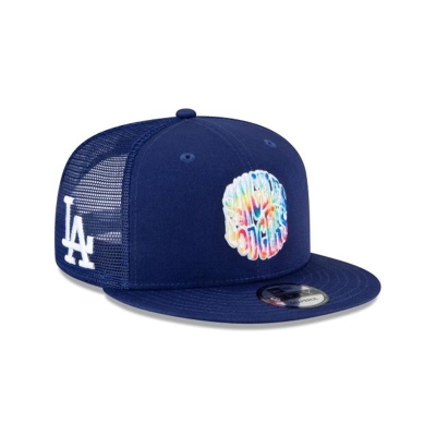 Blue Los Angeles Dodgers Hat - New Era MLB Groovy 9FIFTY Snapback Caps USA6093584